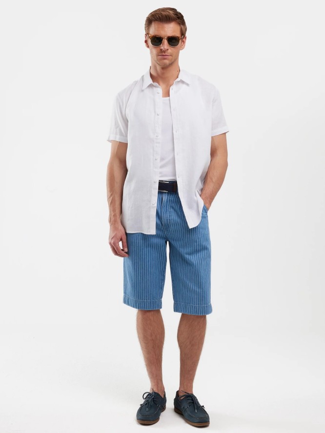 Szorty męskie jeansowe niebieskie Tem 424