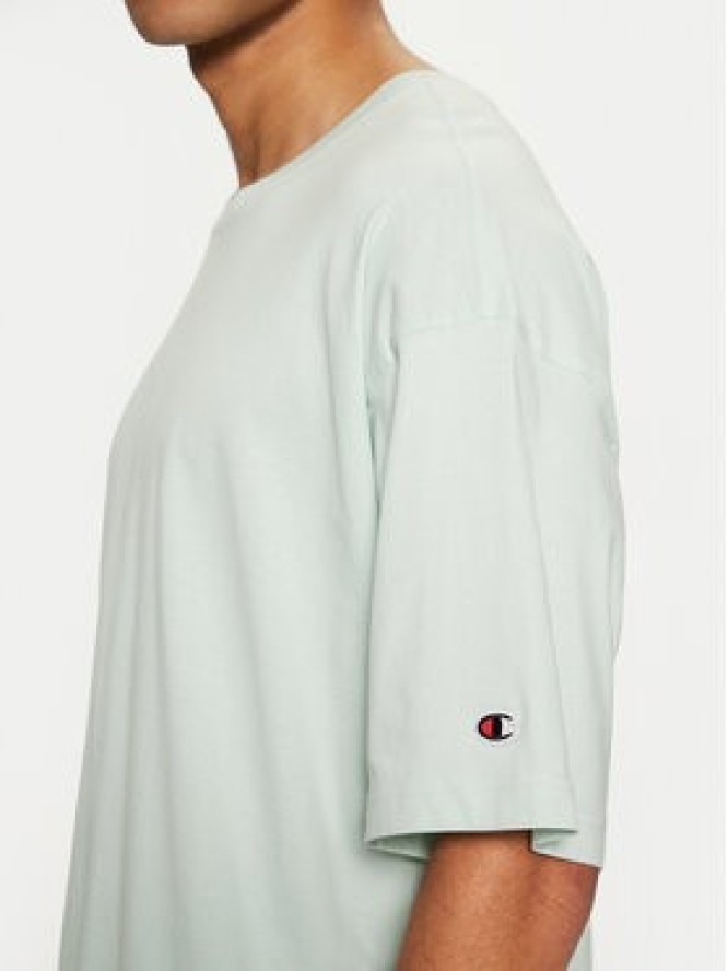Champion T-Shirt 220279 Zielony Relaxed Fit