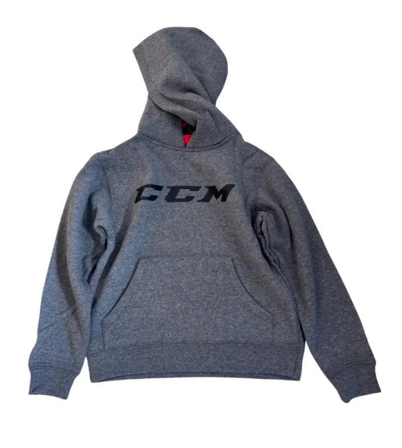 CCM Logo Hoody Junior Gr 130 Grey