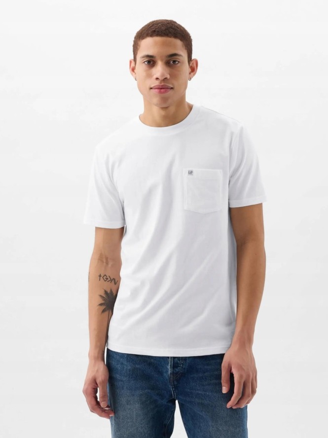 T-SHIRT MĘSKI GAP KOSZULKA BAWEŁNIANA NA CO DZIEŃ 857901-04-XS