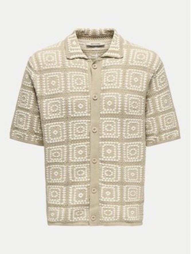 Only & Sons Koszula Bart 22033329 Beżowy Relaxed Fit