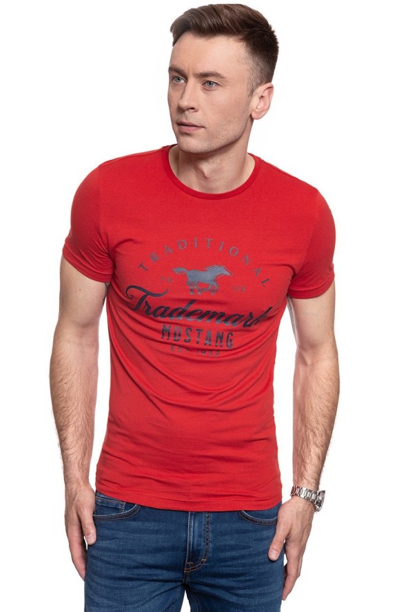 MUSTANG T SHIRT Aaron C Print Molten Lava 1008963 7179