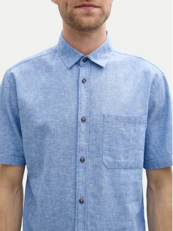 Tom Tailor Koszula 1045098 Niebieski Regular Fit