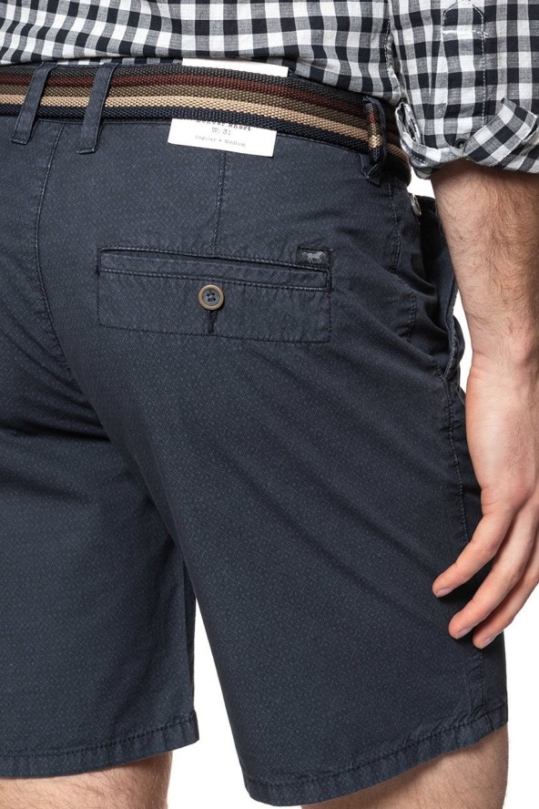 SPODENKI MUSTANG Denver Short Check Print 1912-Total Eclipse 1007528 11318