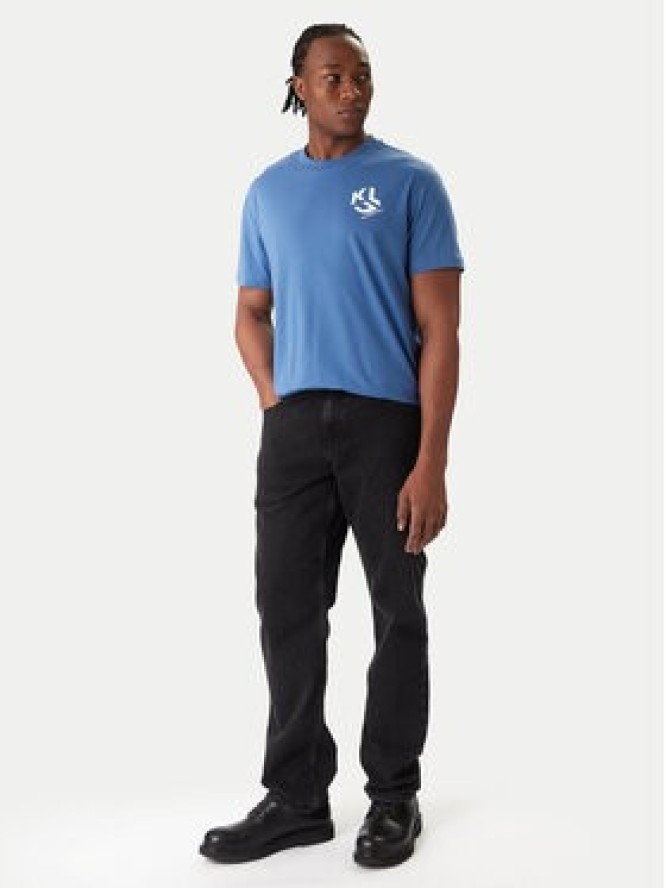 Karl Lagerfeld Jeans T-Shirt A2M17072 Niebieski Regular Fit