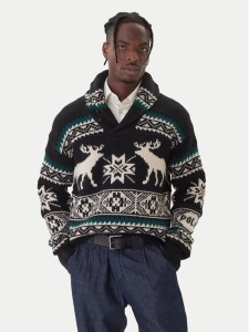 Polo Ralph Lauren Sweter 710982255001 Czarny Regular Fit