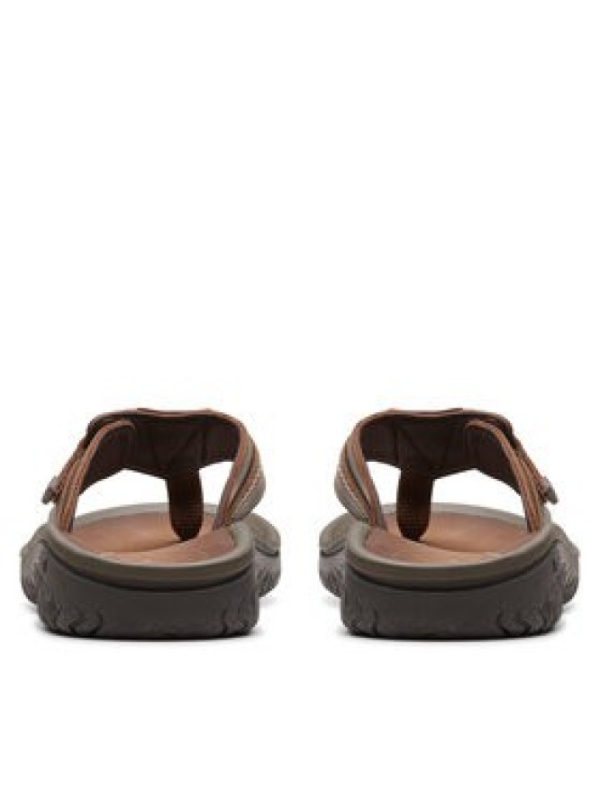 Clarks Japonki Wesley Sun 26176987 Brązowy