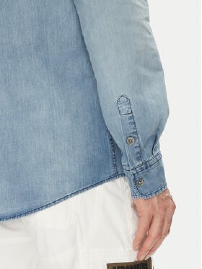 Aeronautica Militare Koszula jeansowa 251CA1281CT3527 Błękitny Regular Fit