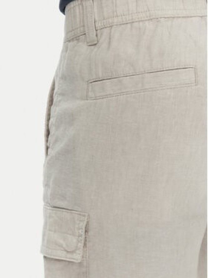 BOSS Szorty materiałowe Sisla-9-Cargo-Shorts 50536888 Beżowy Tapered Fit