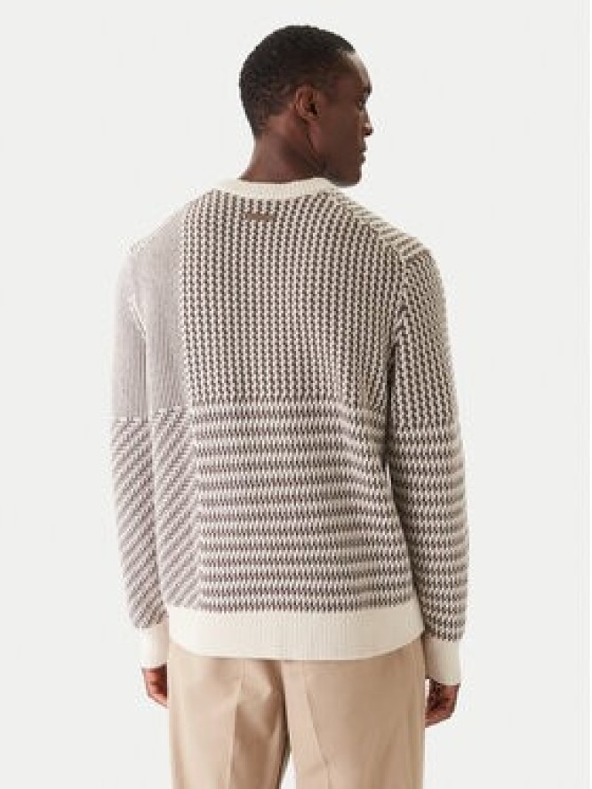 Calvin Klein Sweter LV04LD306G Beżowy Regular Fit