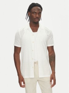 Lindbergh Koszula 30-203569 Biały Relaxed Fit
