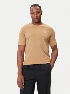 adidas T-Shirt Trefoil Essentials JX2824 Beżowy Regular Fit