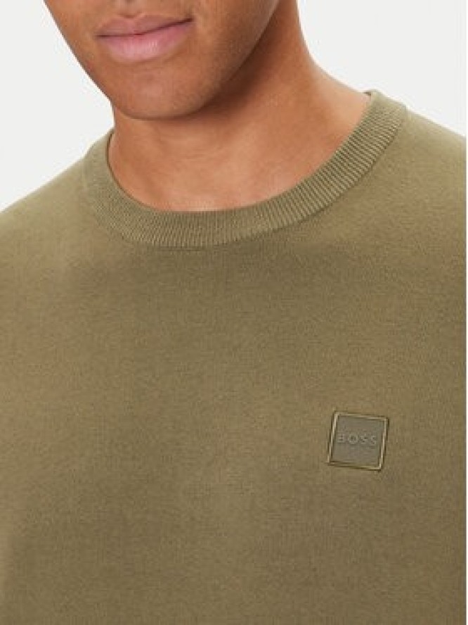 BOSS Sweter Kanovano_S 50527583 Zielony Regular Fit