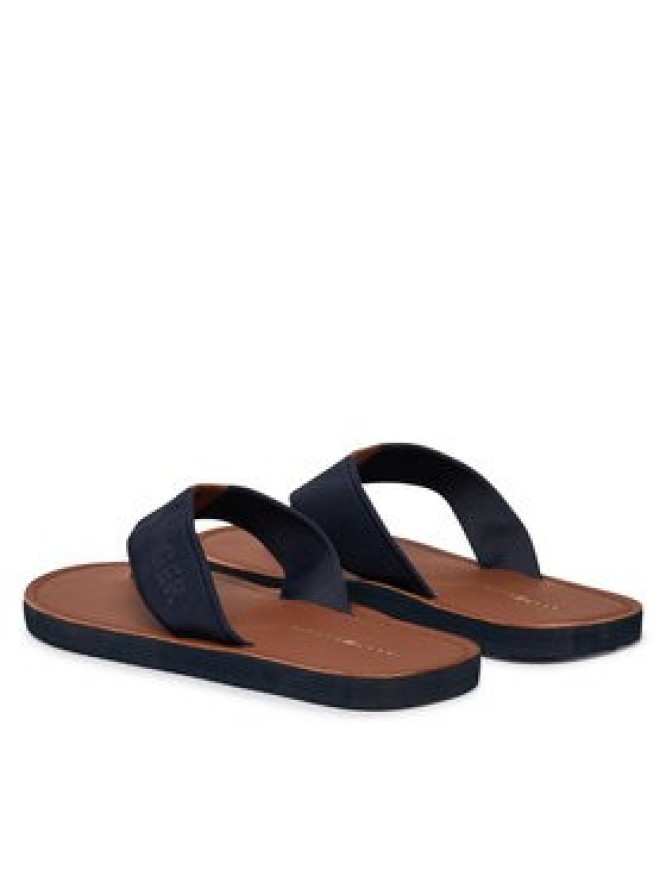 Tommy Hilfiger Japonki Jacquard Logo FM0FM05808 Granatowy