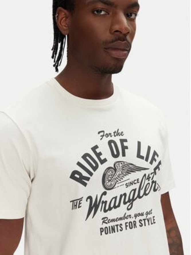 Wrangler T-Shirt Americana 112362791 Écru Regular Fit