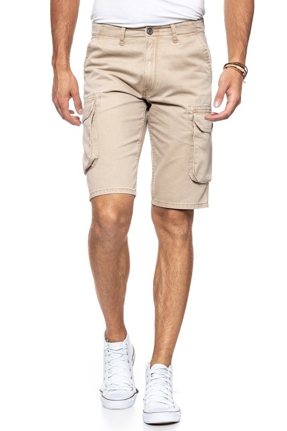 SPODENKI MĘSKIE WRANGLER CARGO SHORT CORNSTALK W15DKC335 112126788