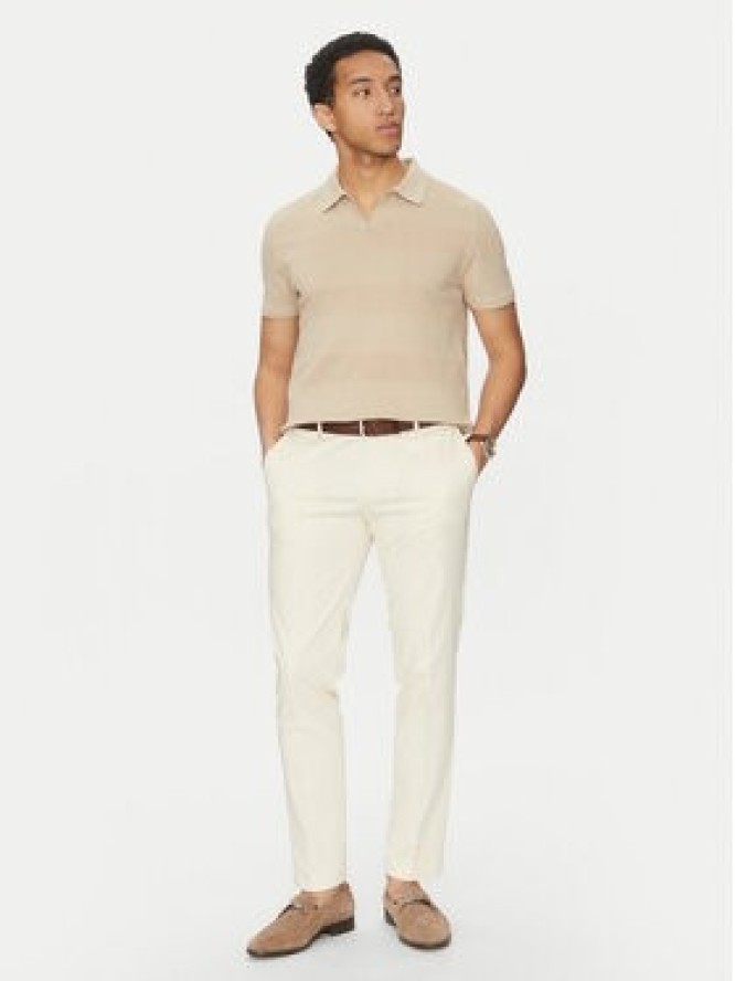 BOSS Spodnie garniturowe C-Genius 50539970 Écru Slim Fit