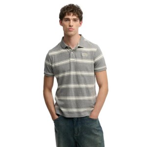 Koszulka polo w paski Superdry Vintage