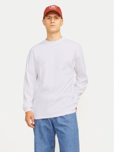 Jack & Jones Longsleeve Urban Edge 12256422 Biały Loose Fit