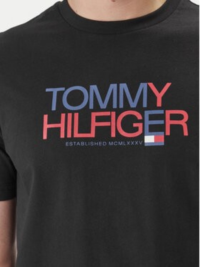 Tommy Hilfiger T-Shirt Brand Love Big Text MW0MW42369 Czarny Regular Fit
