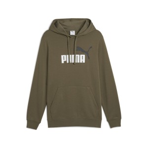 Męska bluza z kapturem Essentials z dwukolorowym logo No. 1 PUMA Loden Green