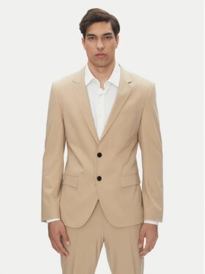 HUGO Garnitur Henry/Getlin232X 50530116 Beżowy Slim Fit