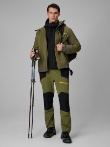 4F Spodnie trekkingowe szybkoschnące męskie - khaki M