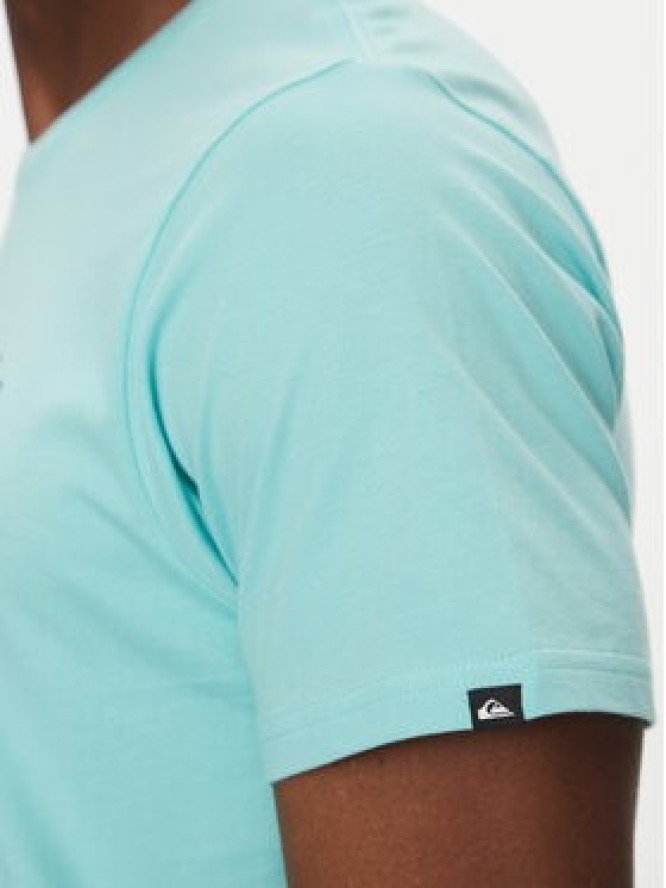 Quiksilver T-Shirt EQYZT08065 Turkusowy Regular Fit