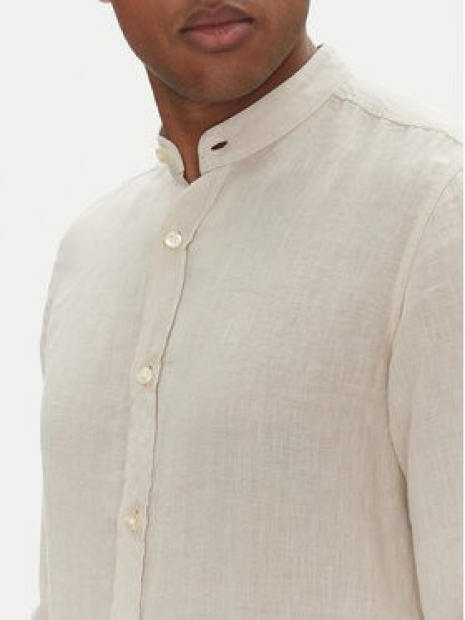 BOSS Koszula 50537369 Beżowy Regular Fit