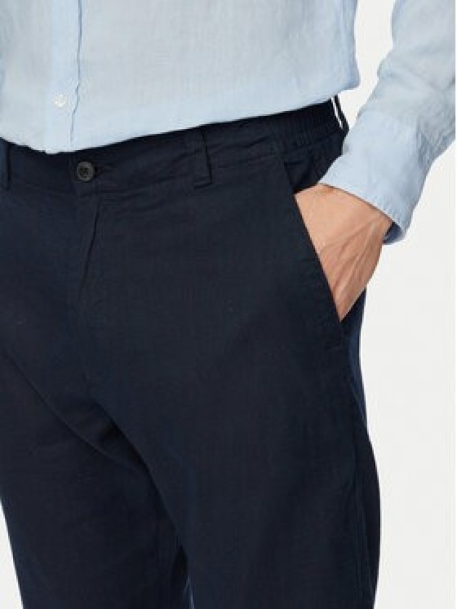 BOSS Chinosy Sanderson-L-3 50559595 Granatowy Regular Fit