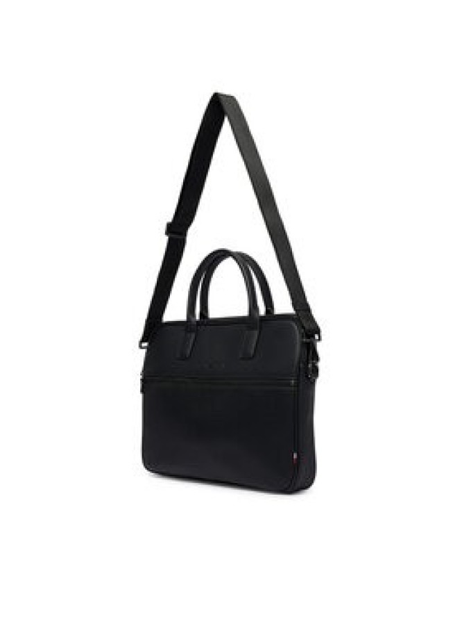 Tommy Hilfiger Torba na laptopa Th Woven Computer Bag AM0AM14094 Czarny