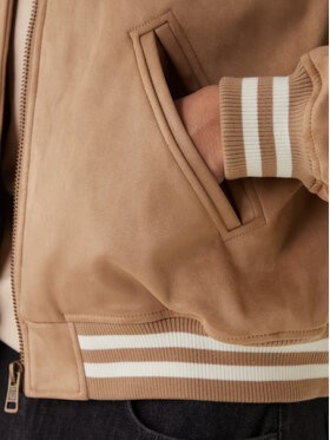 Guess Jeans Kurtka bomber M6RL0J WJ842 Beżowy Regular Fit