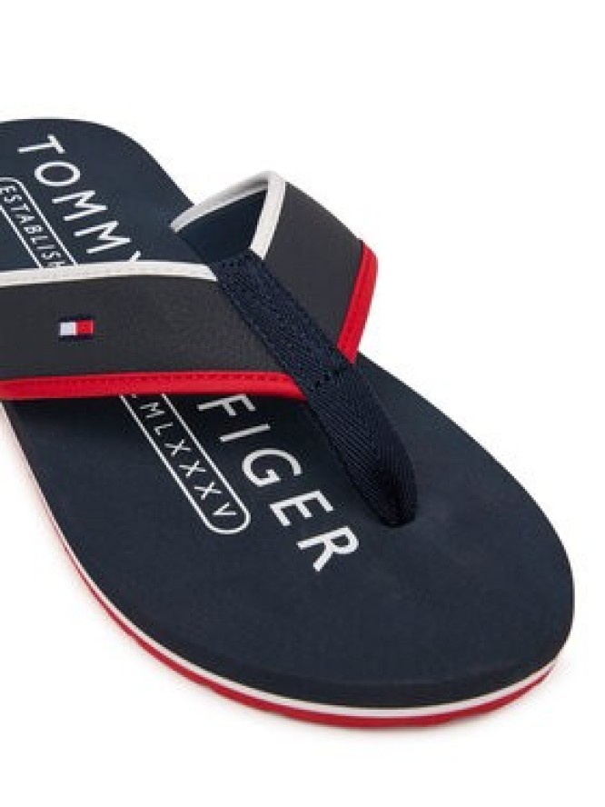 Tommy Hilfiger Japonki Tumble Beach Sandal FM0FM05710 Granatowy