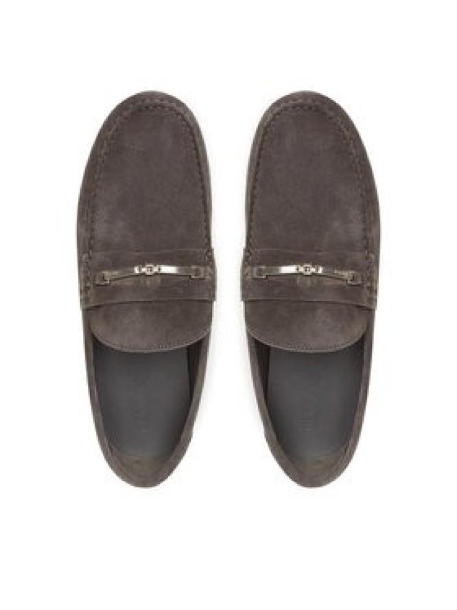 Calvin Klein Mokasyny Driver W/ Ny Bit Sue HM0HM01759 Szary