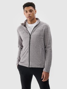 4F Polar ze stójką regular męski - szary XL