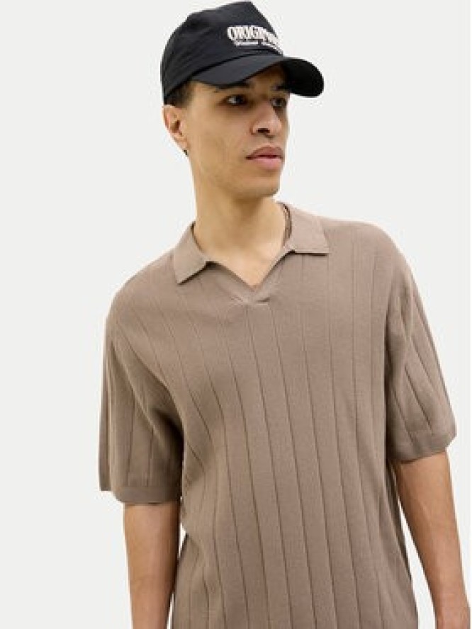 Jack & Jones Sweter Varenna 12272578 Beżowy Relaxed Fit