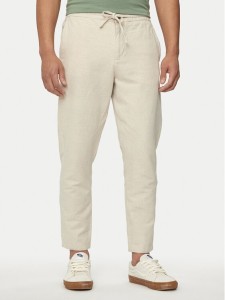 Mustang Spodnie materiałowe Milano 1015156 Beżowy Tapered Fit