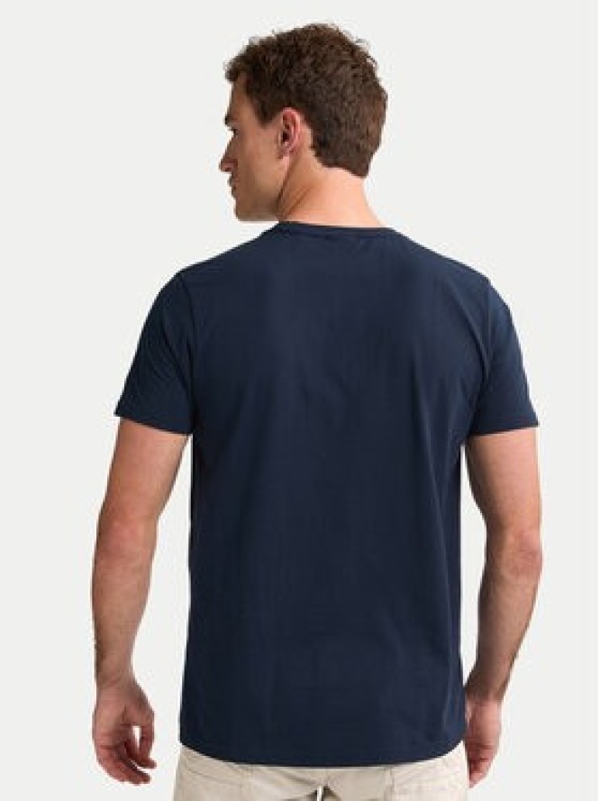Petrol Industries T-Shirt M-1050-TSR707 Granatowy Regular Fit