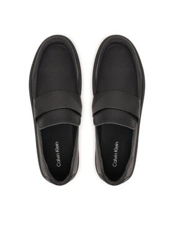 Calvin Klein Loafersy Hybrid Clean Loafer Band Tum Lth HM0HM02184 Czarny