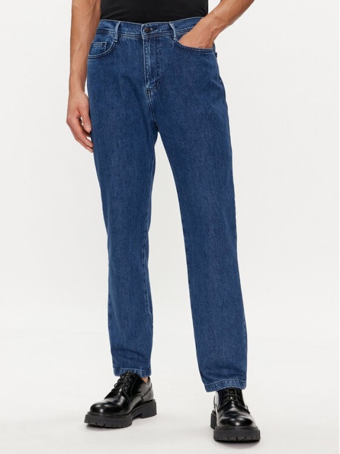 Sisley Jeansy 4QBESE020 Niebieski Straight Fit