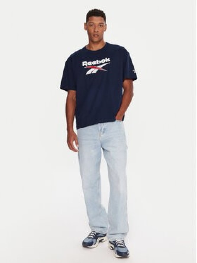 Reebok T-Shirt RK25153CCM Granatowy Regular Fit