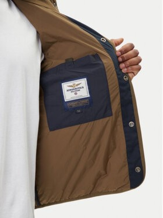 Aeronautica Militare Kurtka przejściowa 252AB3009UCT04211 Granatowy Regular Fit