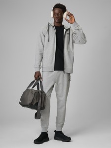 4F Spodnie dresowe joggery męskie - szare XXL