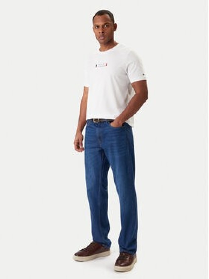 Tommy Hilfiger T-Shirt Brand Love MW0MW41453 Biały Regular Fit