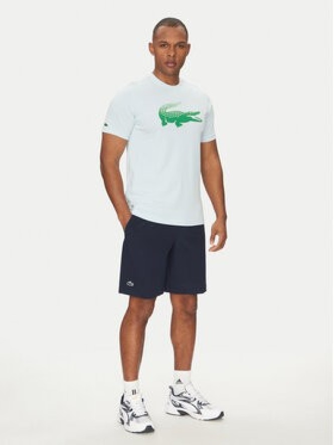 Lacoste T-Shirt TH8970 Błękitny Regular Fit