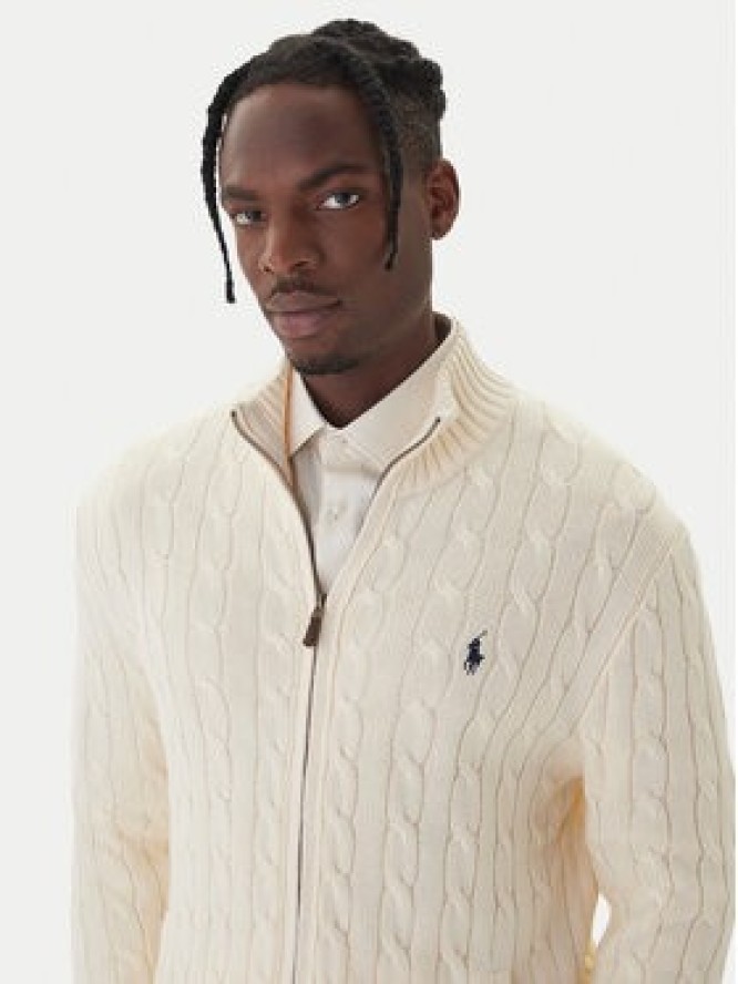 Polo Ralph Lauren Sweter 710899975005 Écru Regular Fit