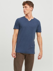 Jack & Jones T-Shirt Split 12164972 Granatowy Standard Fit