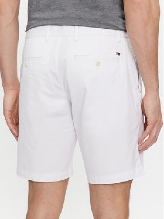 Tommy Hilfiger Szorty materiałowe Brooklyn Short 1985 MW0MW23563 Biały Regular Fit