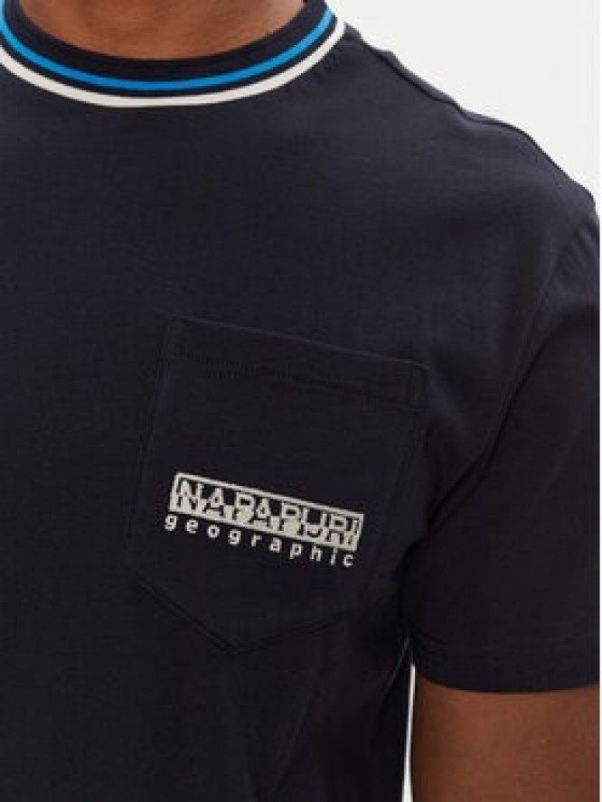 Napapijri T-Shirt S-Murlo NP0A4IEJ1761 Granatowy Regular Fit