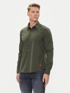HUGO Koszula Ermo 50500216 Zielony Slim Fit